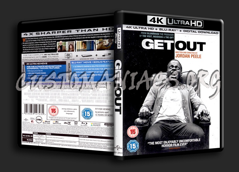 Get Out 4K blu-ray cover