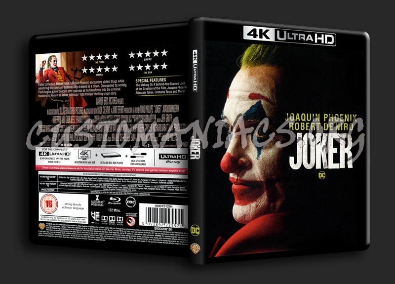 Joker 4K blu-ray cover