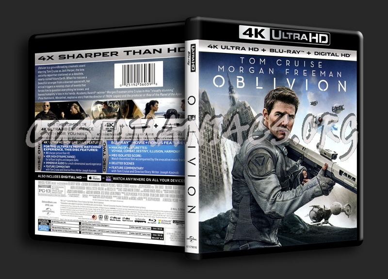 Oblivion 4K blu-ray cover