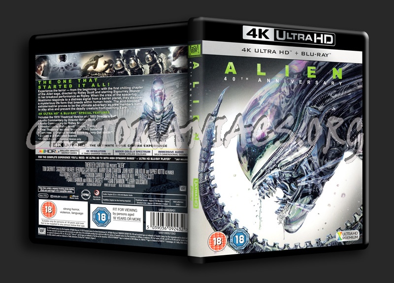 Alien 4K blu-ray cover