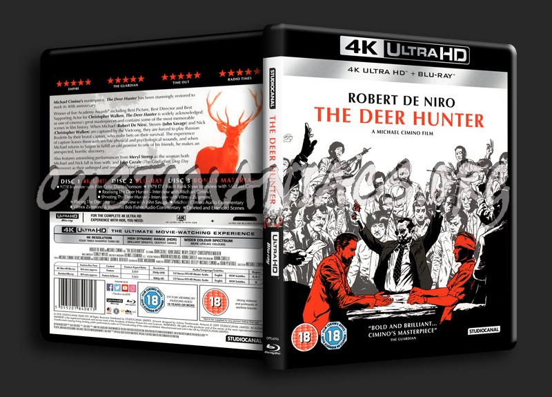 The Deer Hunter 4K blu-ray cover