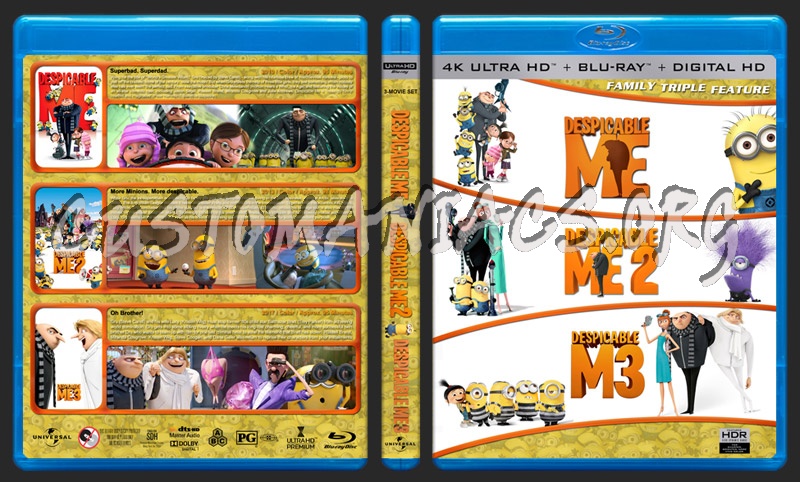 Despicable Me Trilogy (4K) blu-ray cover