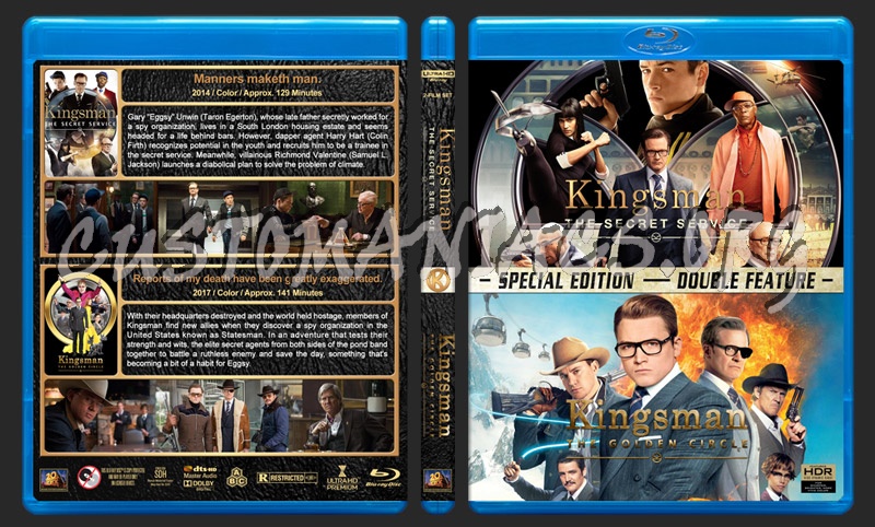 Kingsman Double Feature (4K) blu-ray cover