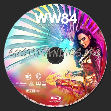 Wonder Woman 1984 blu-ray label