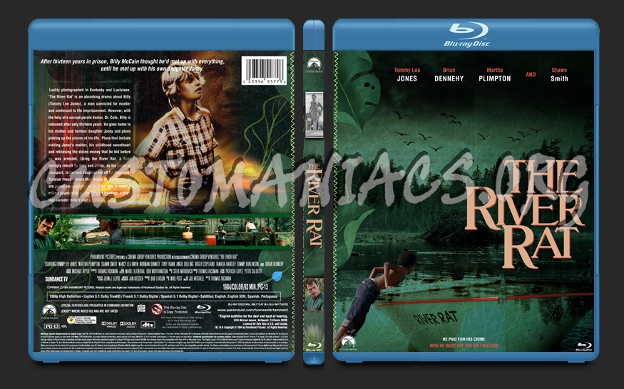 The River Rat (1984) blu-ray cover