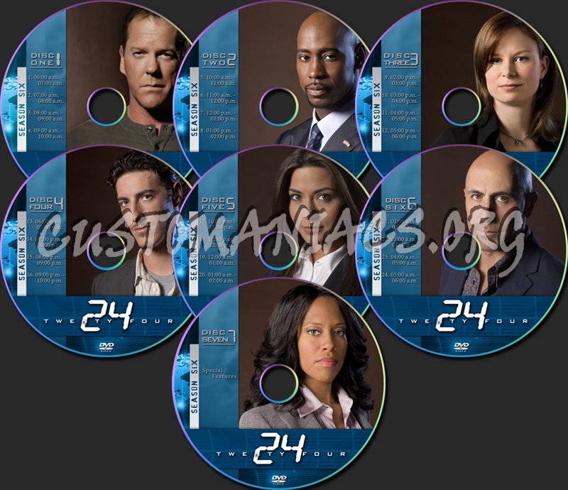 24 Season Six dvd label