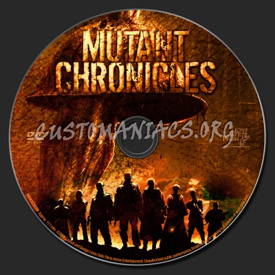 Mutant Chronicles dvd label