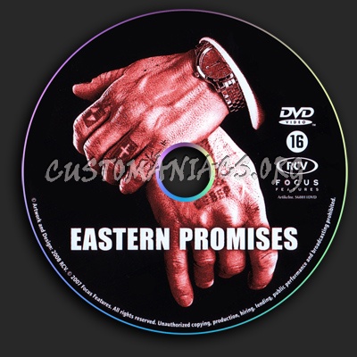 Eastern Promises dvd label