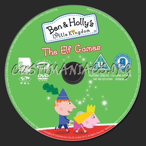 Ben & Holly's Little Kingdom The Elf Games dvd label
