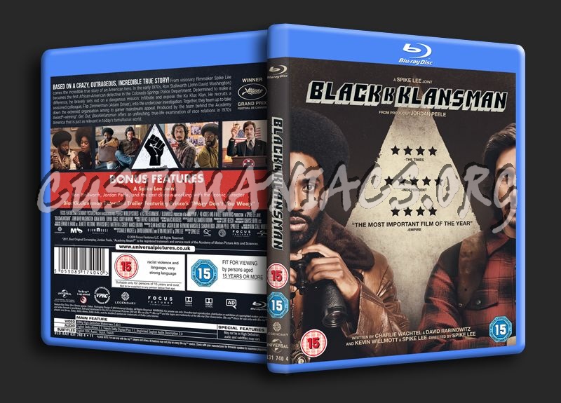 BlacKkKlansman blu-ray cover