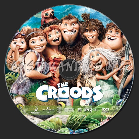 The Croods dvd label