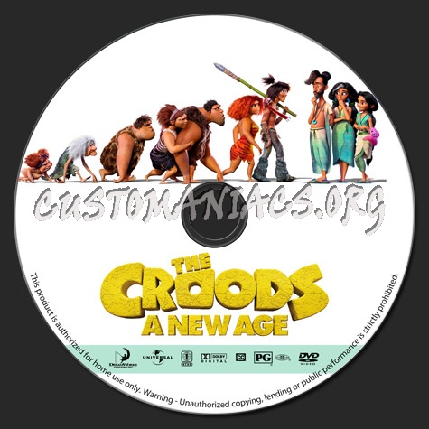 The Croods: A New Age dvd label