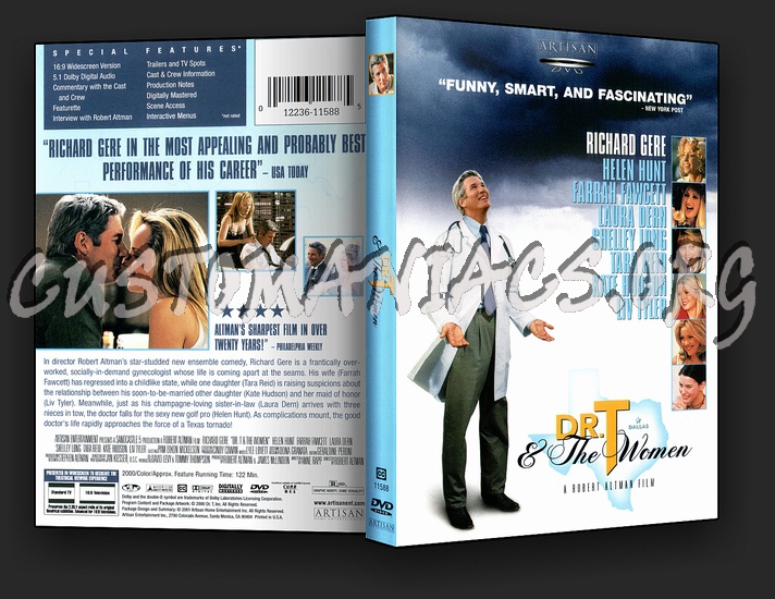 Dr T and the Women dvd cover
