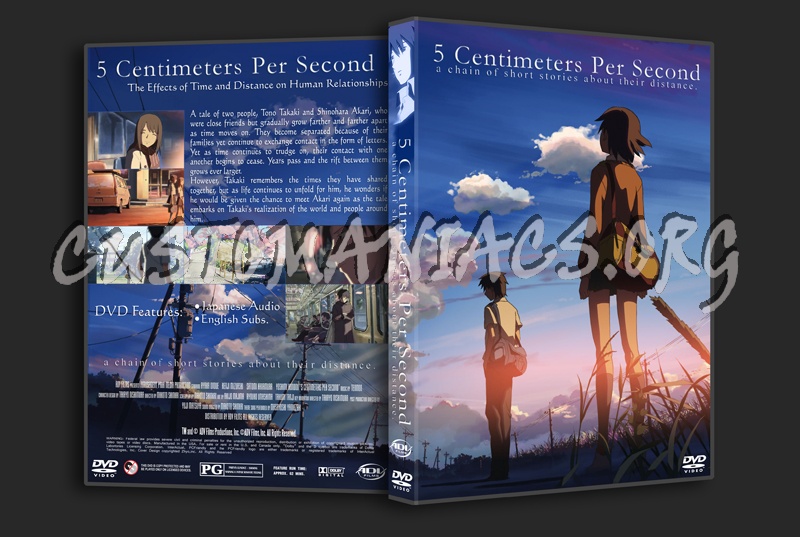 5 Centimeters Per Second Dvd Cover Dvd Covers Labels By Customaniacs Id Free Download Highres Dvd Cover