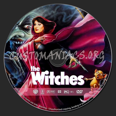 The Witches (1990) dvd label