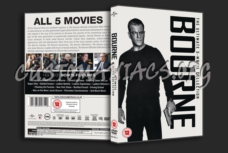 Bourne 5-Film Collection dvd cover