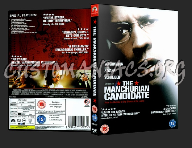 The Manchurian Candidate dvd cover