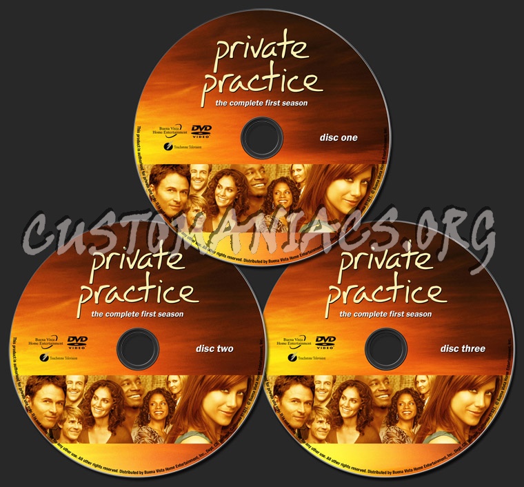 Private Practice Season 1 dvd label