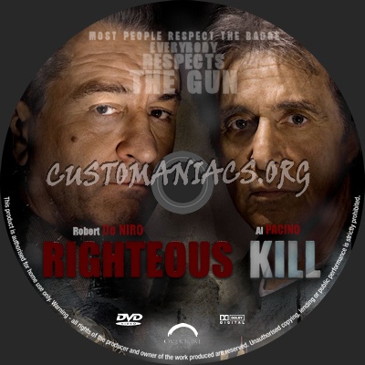 Righteous Kill dvd label