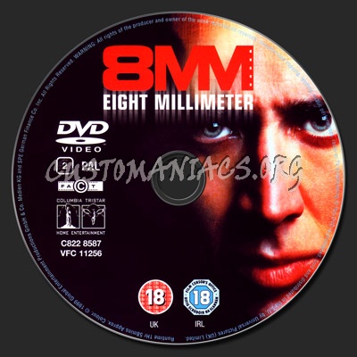 8mm dvd label