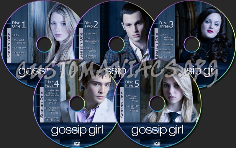 Gossip Girl Season One dvd label