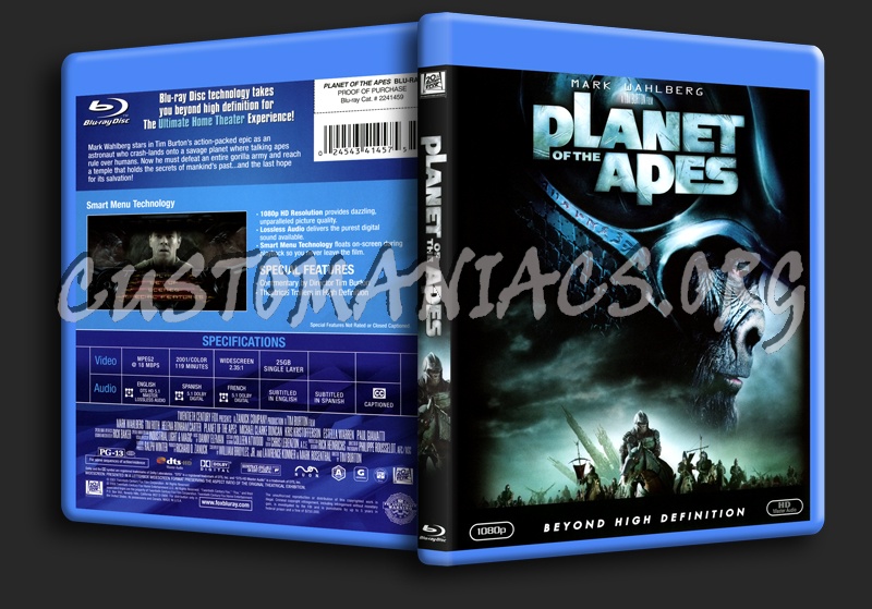 Planet of the Apes blu-ray cover