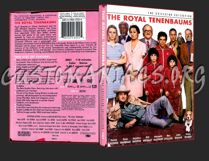 157 - The Royal Tenenbaums dvd cover