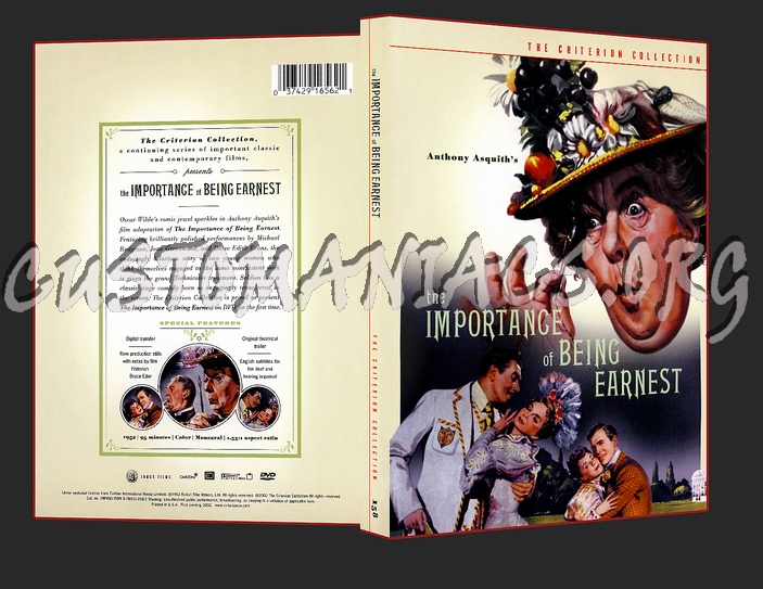 158 - The Importance of Being Earnest dvd cover