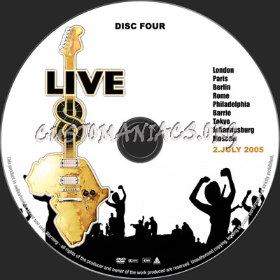 Live 8 dvd label