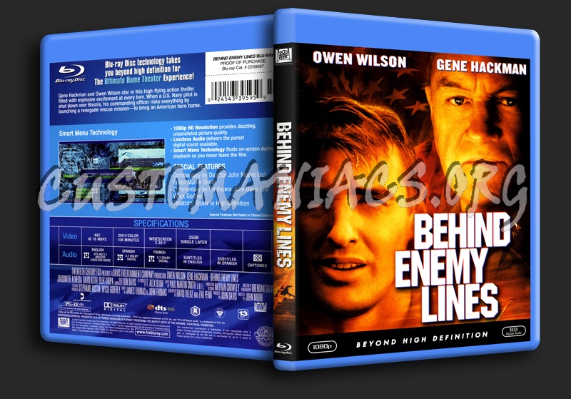 Behind Enemy Lines blu-ray cover