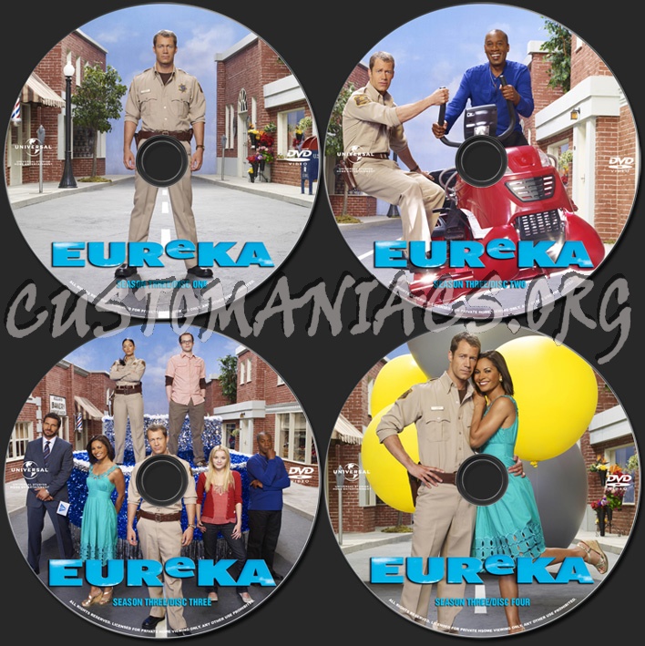 Eureka Season 3 dvd label