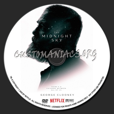 The Midnight Sky dvd label