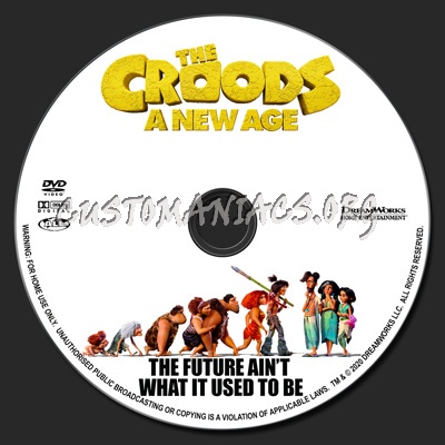 The Croods A New Age dvd label