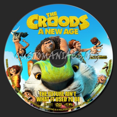 The Croods A New Age dvd label