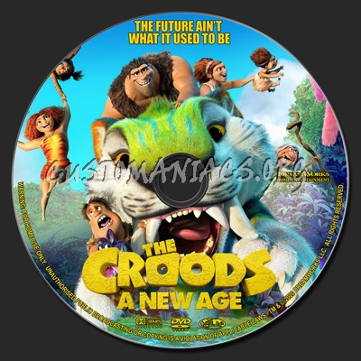 The Croods A New Age dvd label