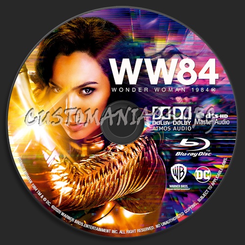 Wonder Woman 1984 blu-ray label