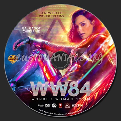 Wonder Woman 1984 dvd label