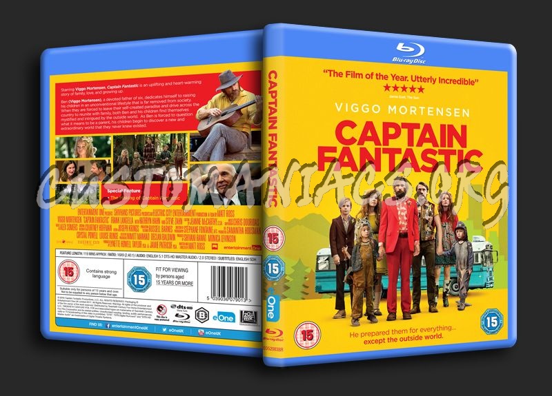 Captain Fantastic blu-ray cover