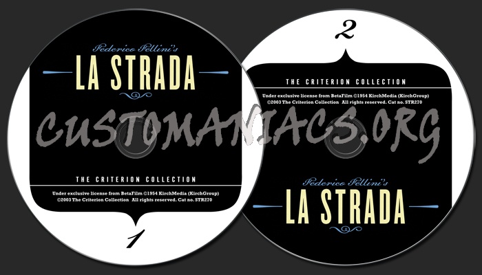 219 - La Strada dvd label