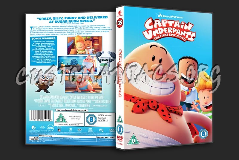 Captain Underpants dvd cover