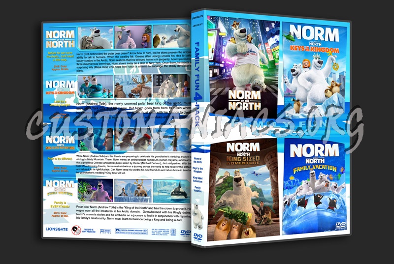 Norm of The North 4-Pack dvd cover