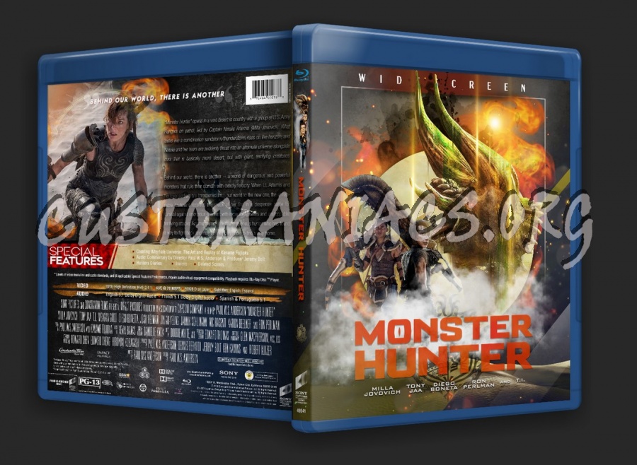 Monster Hunter (2021) blu-ray cover