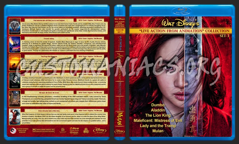 Walt Disney Live Action from Animation Collection - Set 3 blu-ray cover