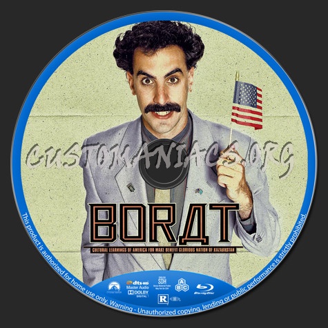 Borat (2006) blu-ray label