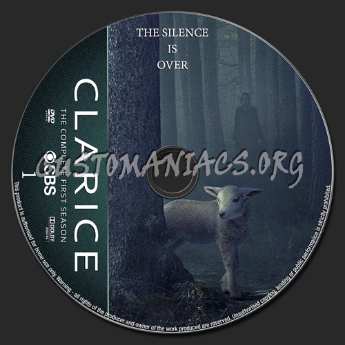 Clarice Season 1 dvd label