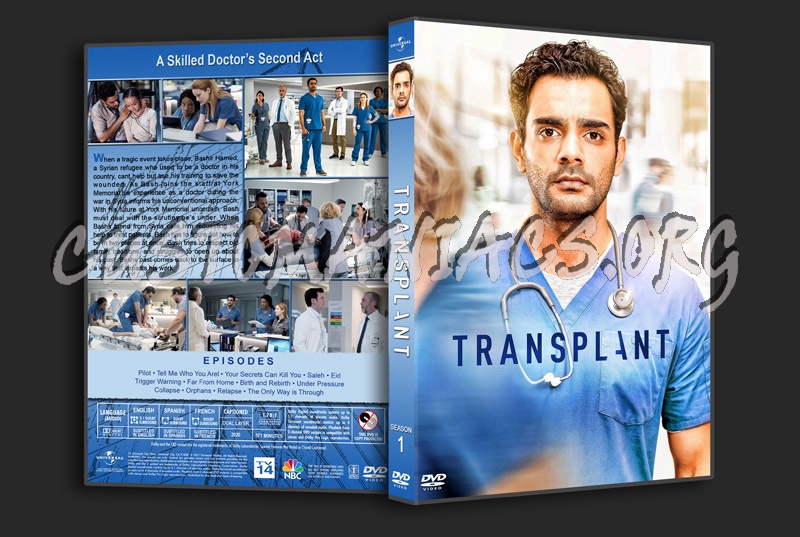 Transplant - Season 1 dvd cover