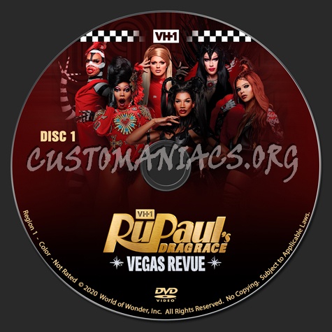 RuPaul's Drag Race - Vegas Revue - Season 1 dvd label