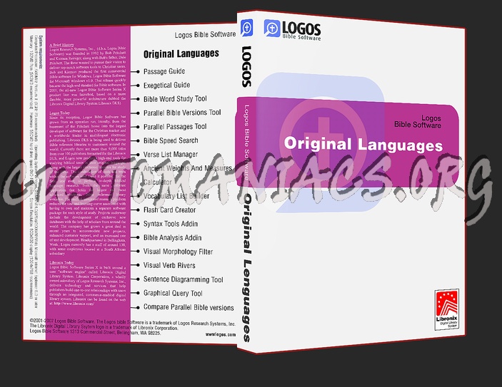 Logos Bible software dvd cover