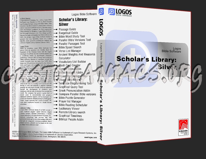 Logos Bible software dvd cover