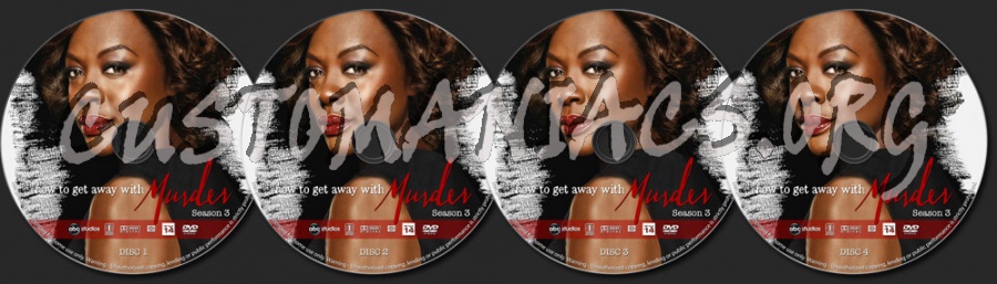 How to Get Away with Murder - Season 3 dvd label